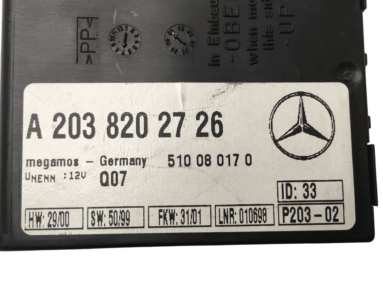 Modulo alarma Mercedes C w203 - A2038202726