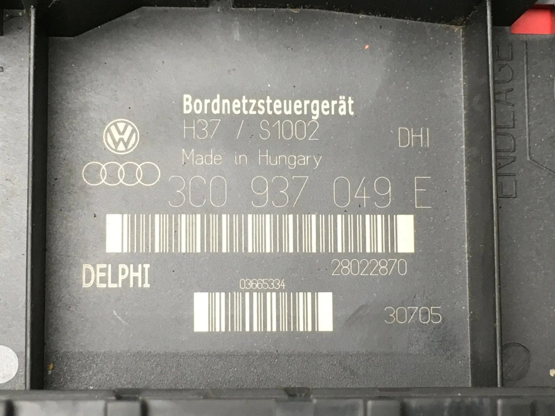 Modulo BCM carroceria VAG 3C0937049E