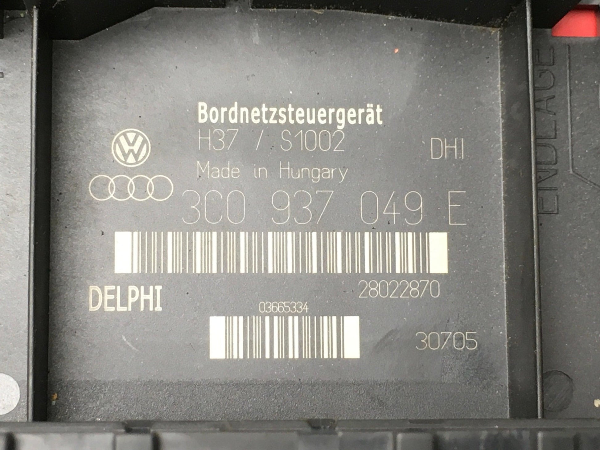 Modulo BCM carroceria VAG 3C0937049E - 3C0937049E