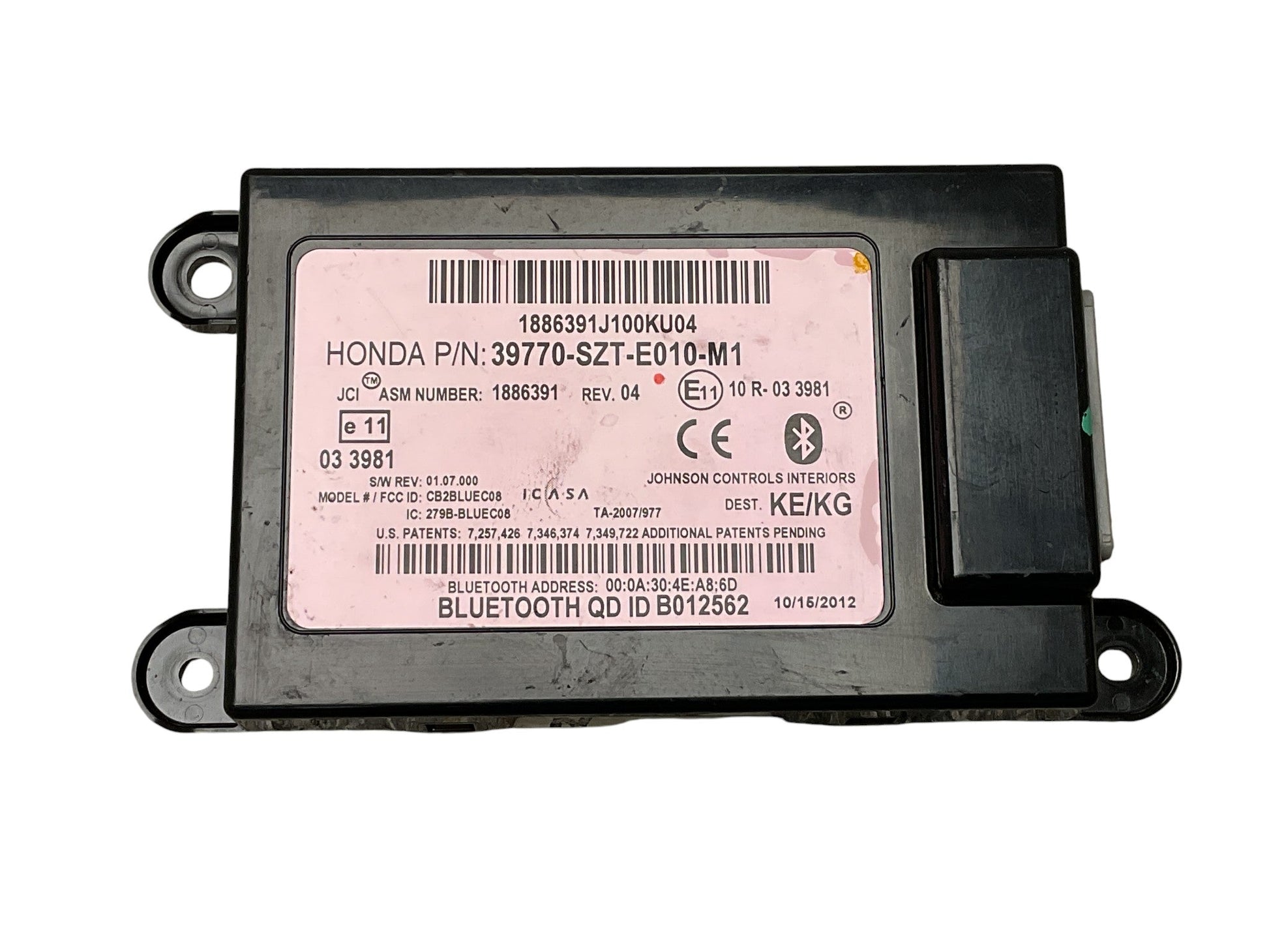 Modulo Bluetooth Honda CR - Z 2010 - 2016 - 39770SZTE010M1