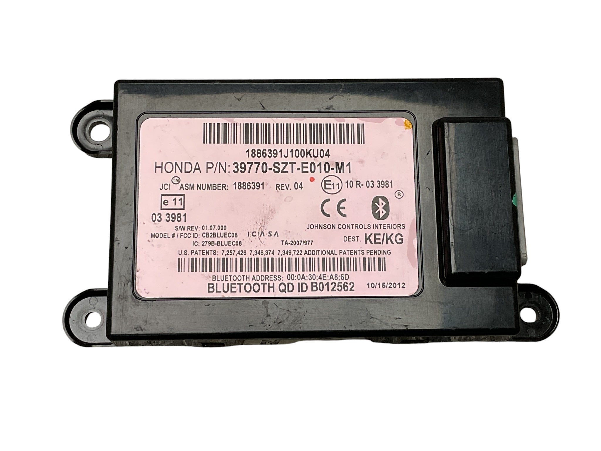 Modulo Bluetooth Honda CR - Z 2010 - 2016 - 39770SZTE010M1