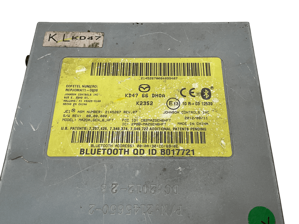 Modulo Bluetooth Mazda CX-5 12-17 - KD4766DH0A
