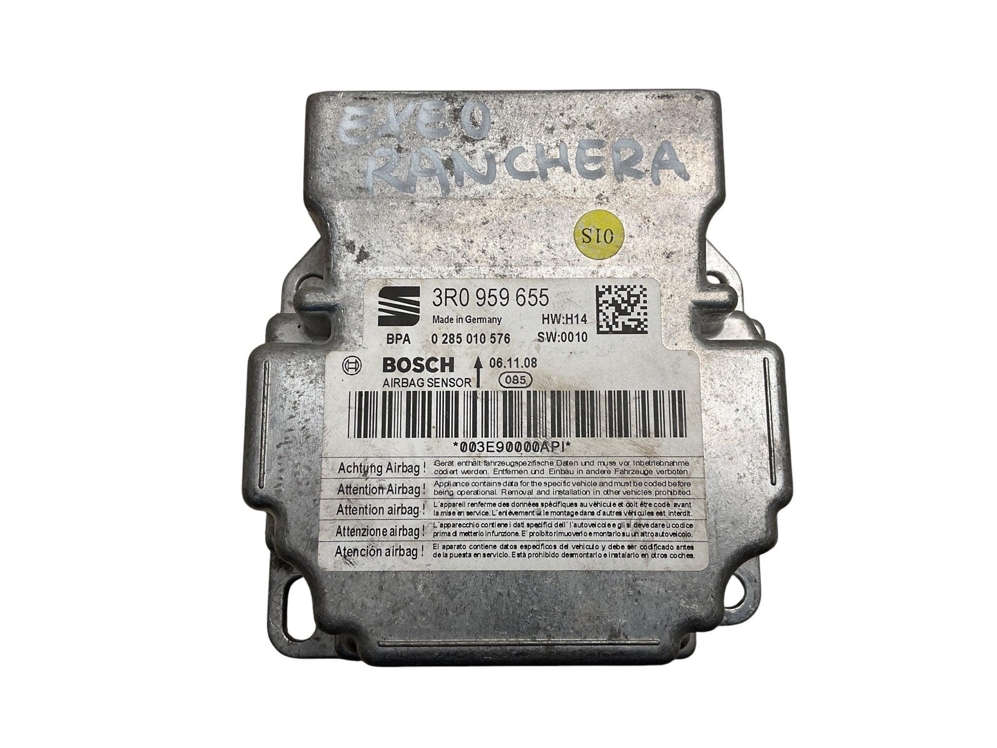 Modulo centralita sistema Airbag Seat 3R0959655 - 3R0959655