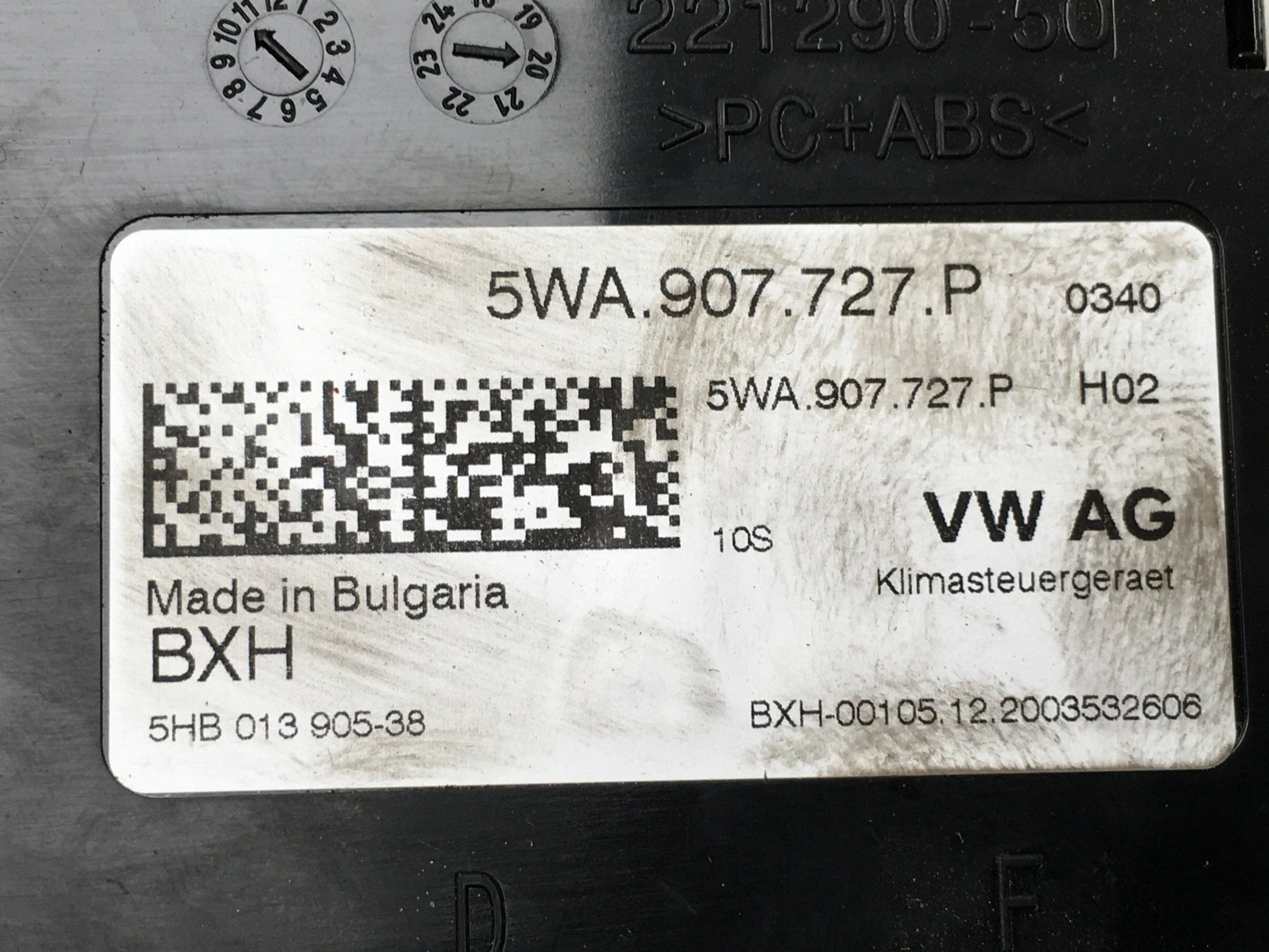 Modulo Climatizador VW 5WA907727P - 5WA907727P