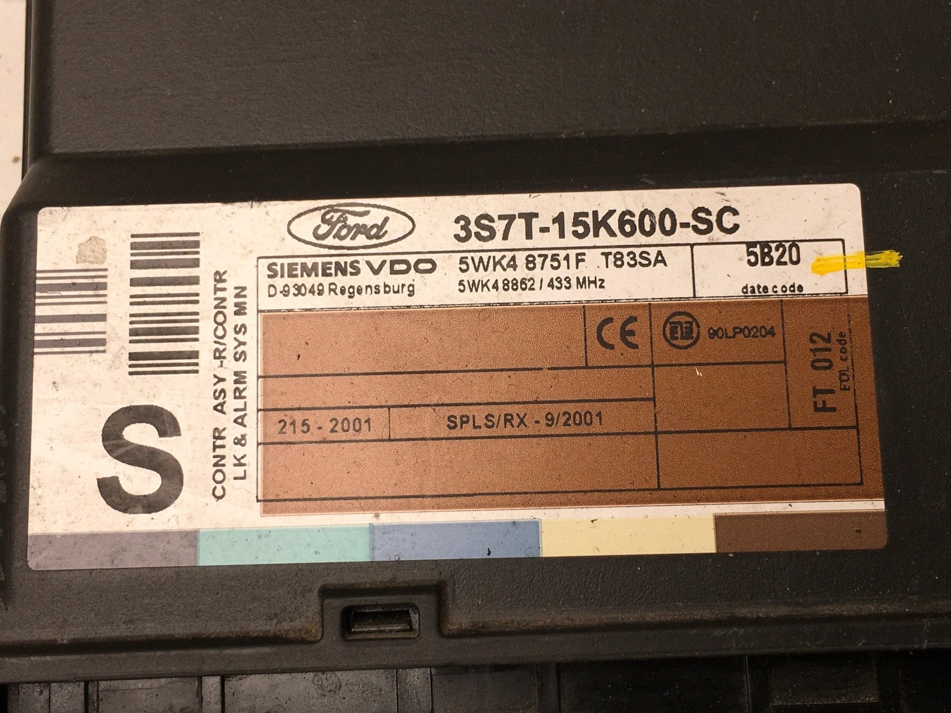 Modulo confort Ford Mondeo III - 3S7T15K600SC