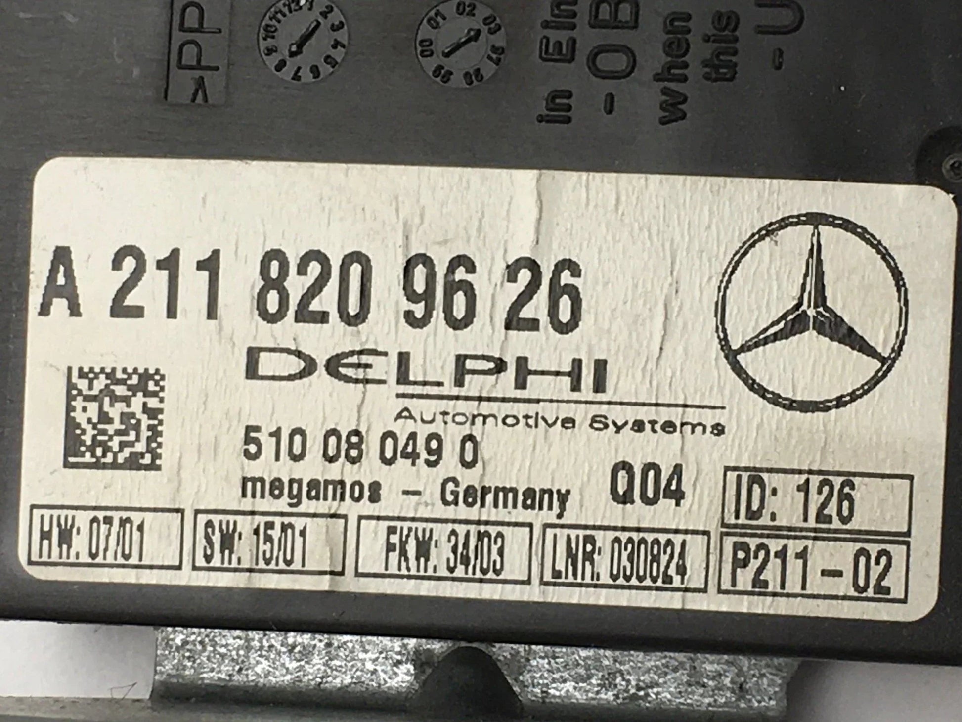 Modulo confort Mercedes A2118209626