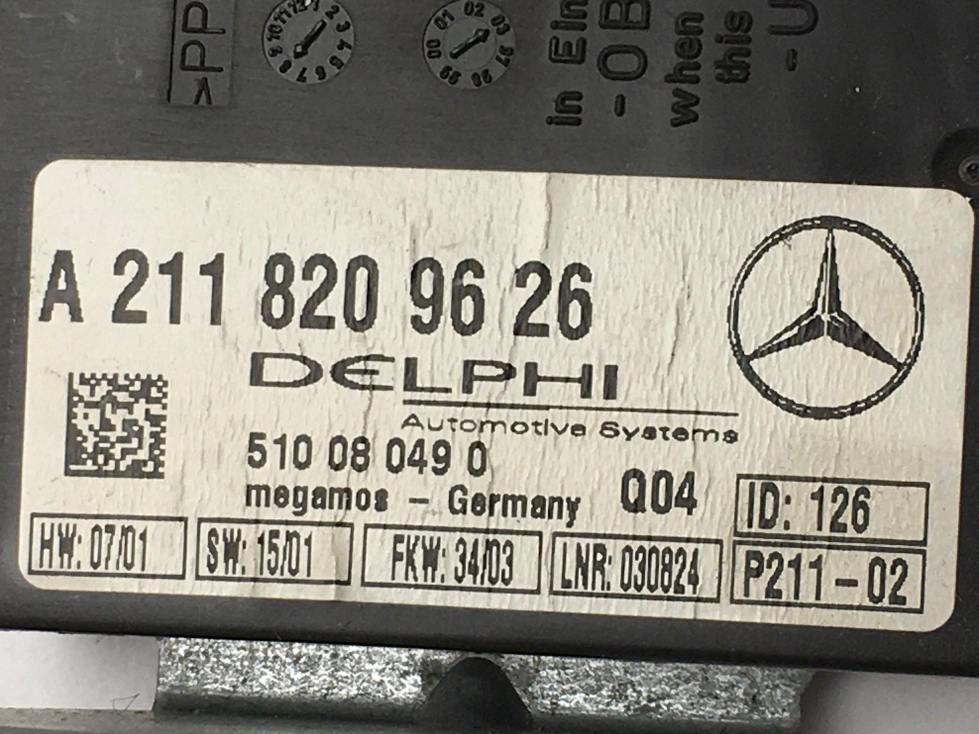 Modulo confort Mercedes A2118209626 - A2118209626