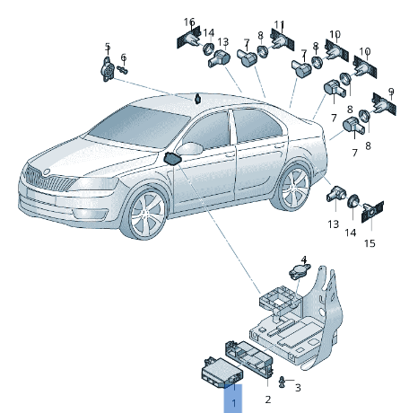 Modulo Estacionamiento VW 5Q0919283A - 5Q0919283A