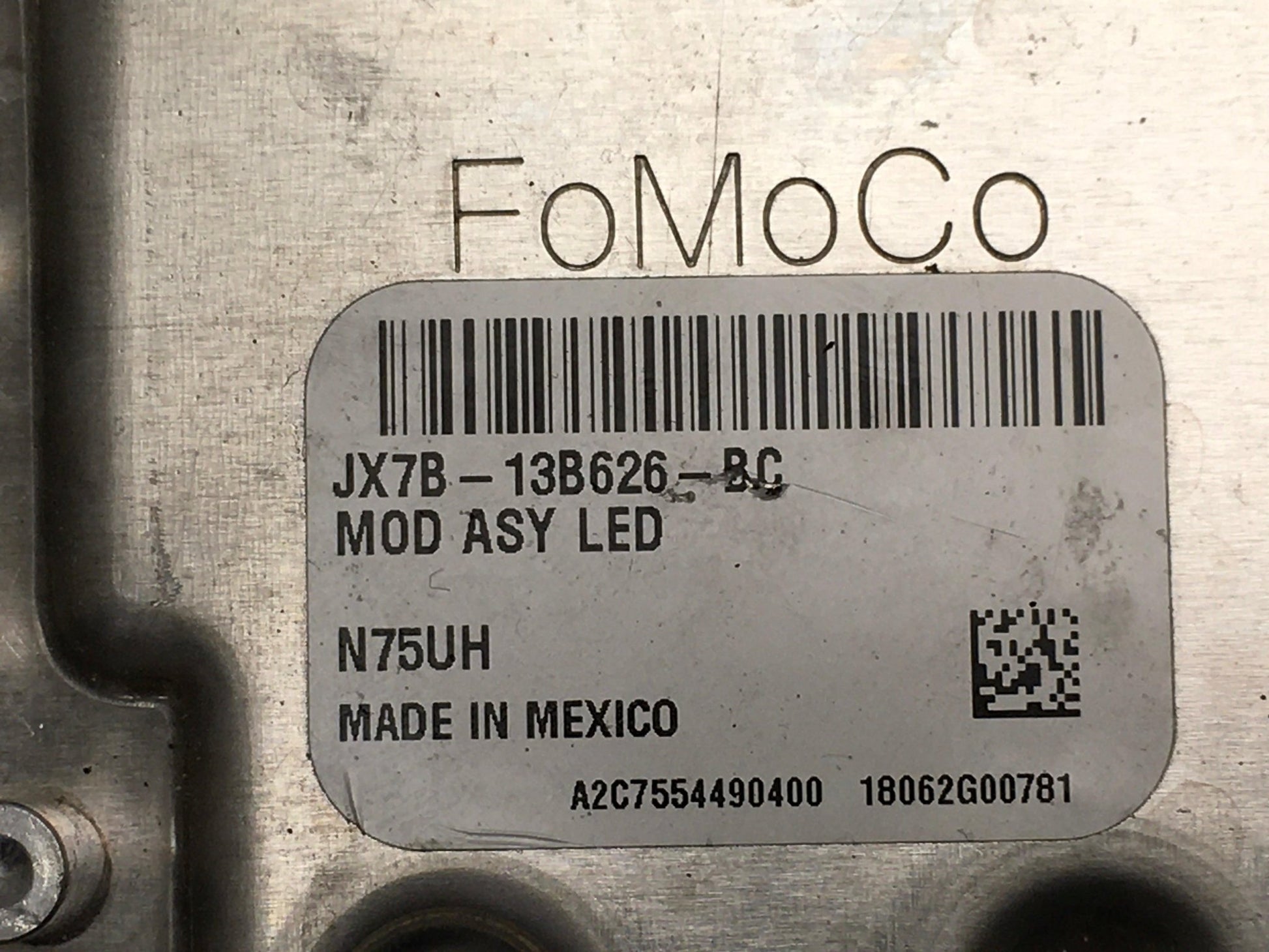 Modulo faros LED Ford JX7B - 13B626 - BC - JX7B13B626BC