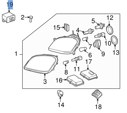 Modulo Faros Mercedes A2118706226 - A2118706226
