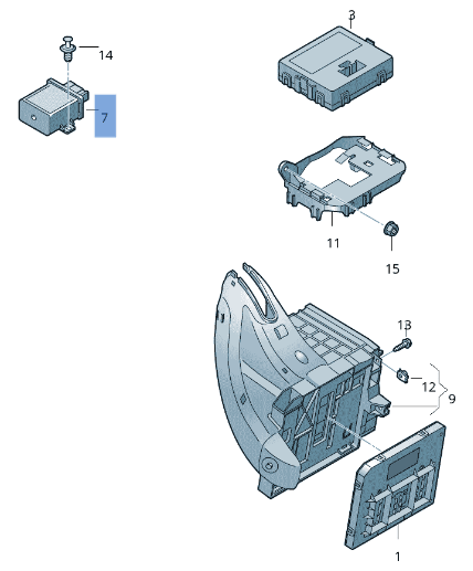 Modulo faros VW 7P6907357E - 7P6907357E