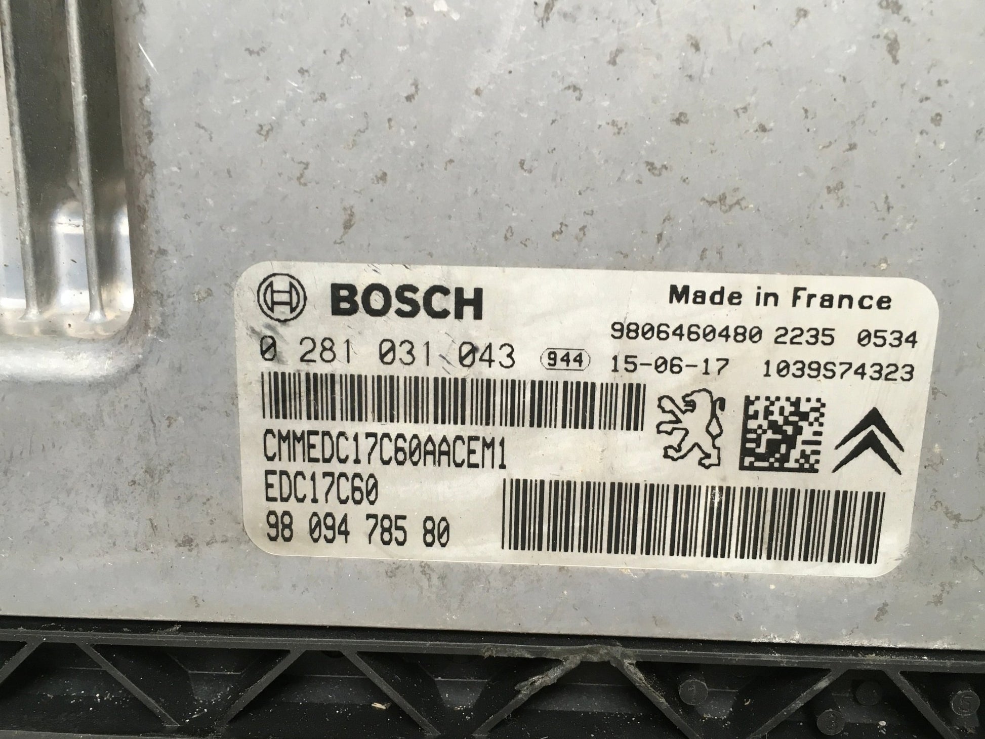 Modulo Motor PSA 9809478580 - 9809478580