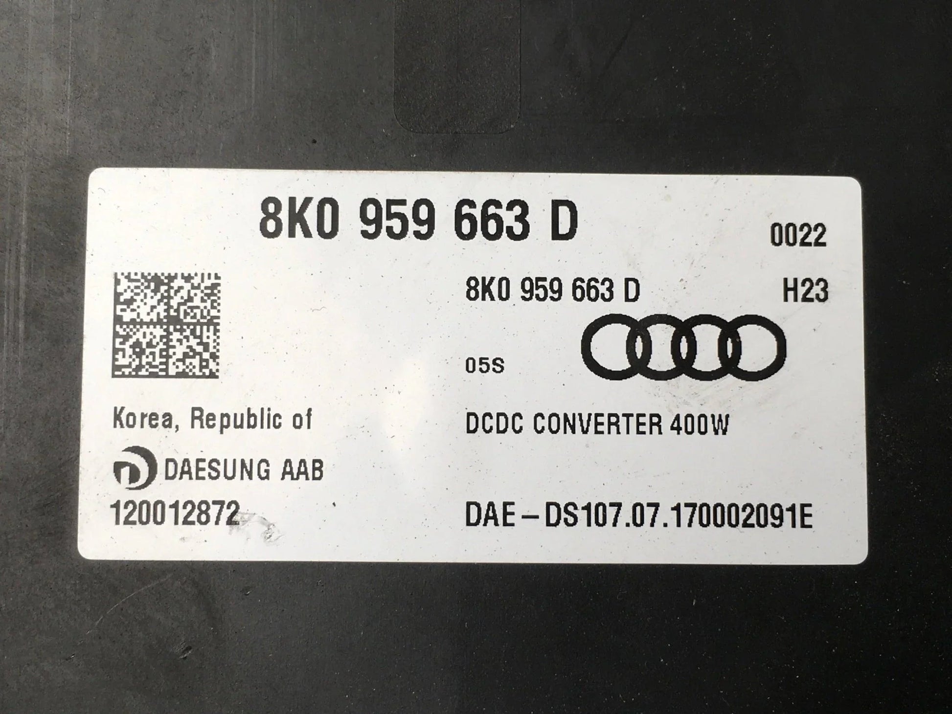 Modulo Voltaje Audi 8K0959663D