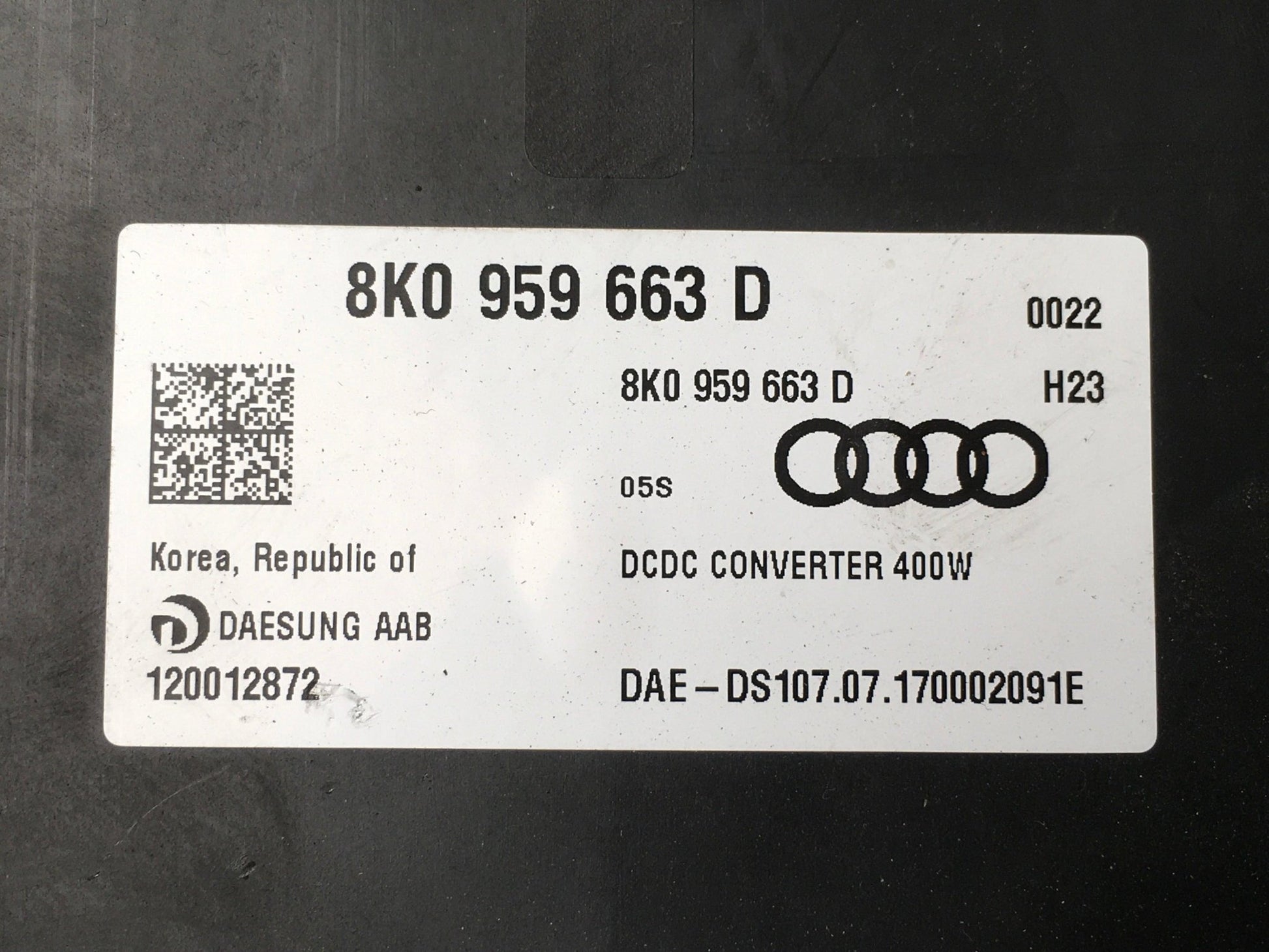 Modulo Voltaje Audi 8K0959663D - 8K0959663D