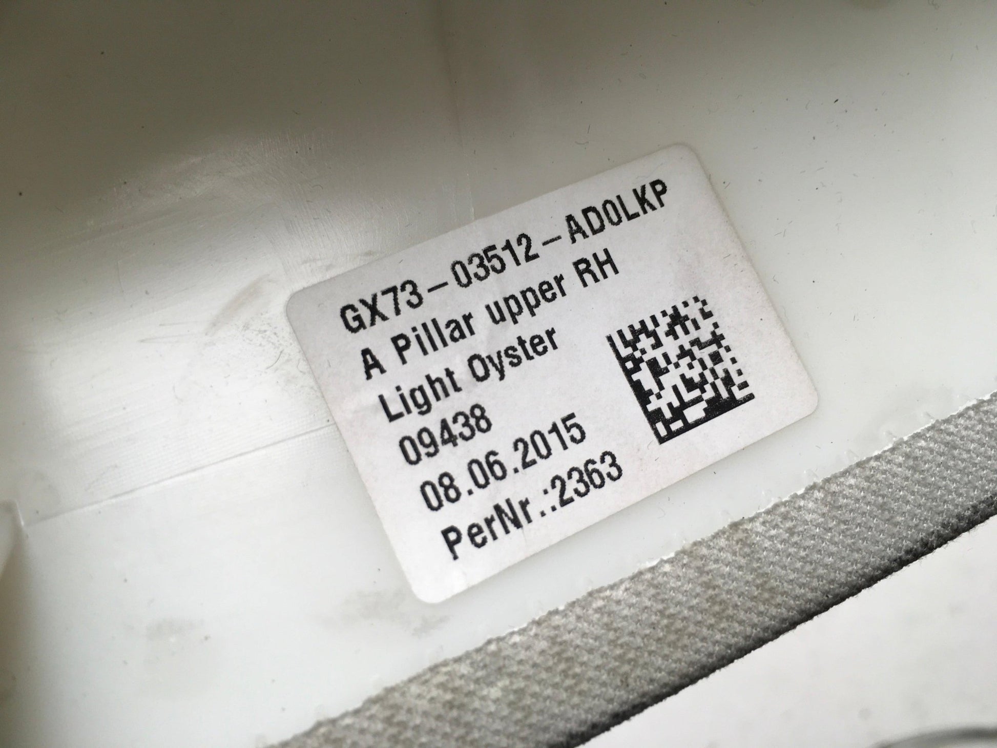 Moldura Columna del dcha Jaguar XE - GX7303512AD