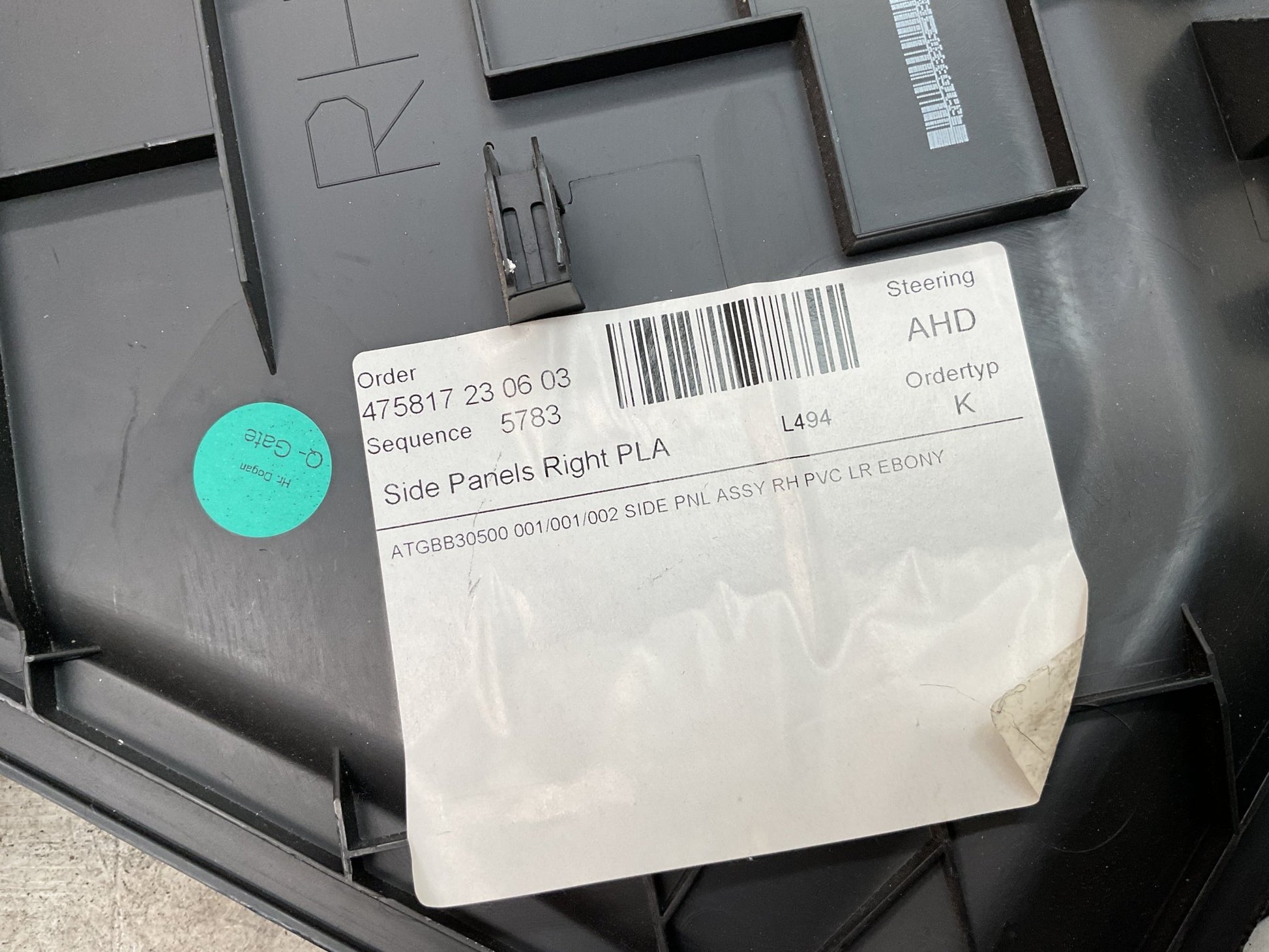 Moldura dcha Consola central Rover DK62045M10A - DK62045M10A