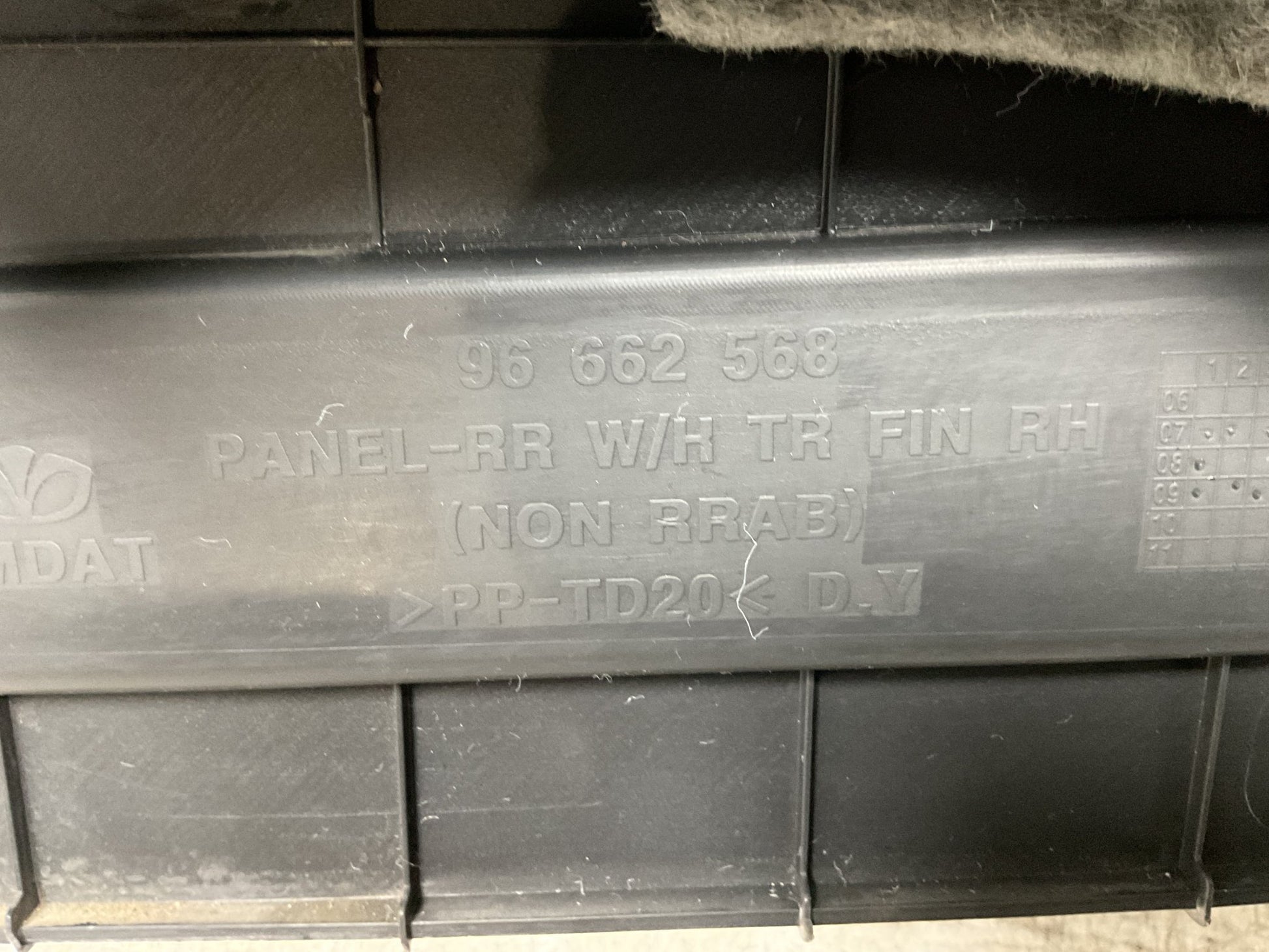 Moldura dcha Maletero Opel Antara 2006 - 2014 - 96662568