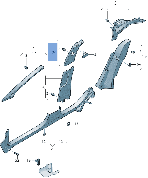 Moldura derecha Seat Arona - 6F9867244