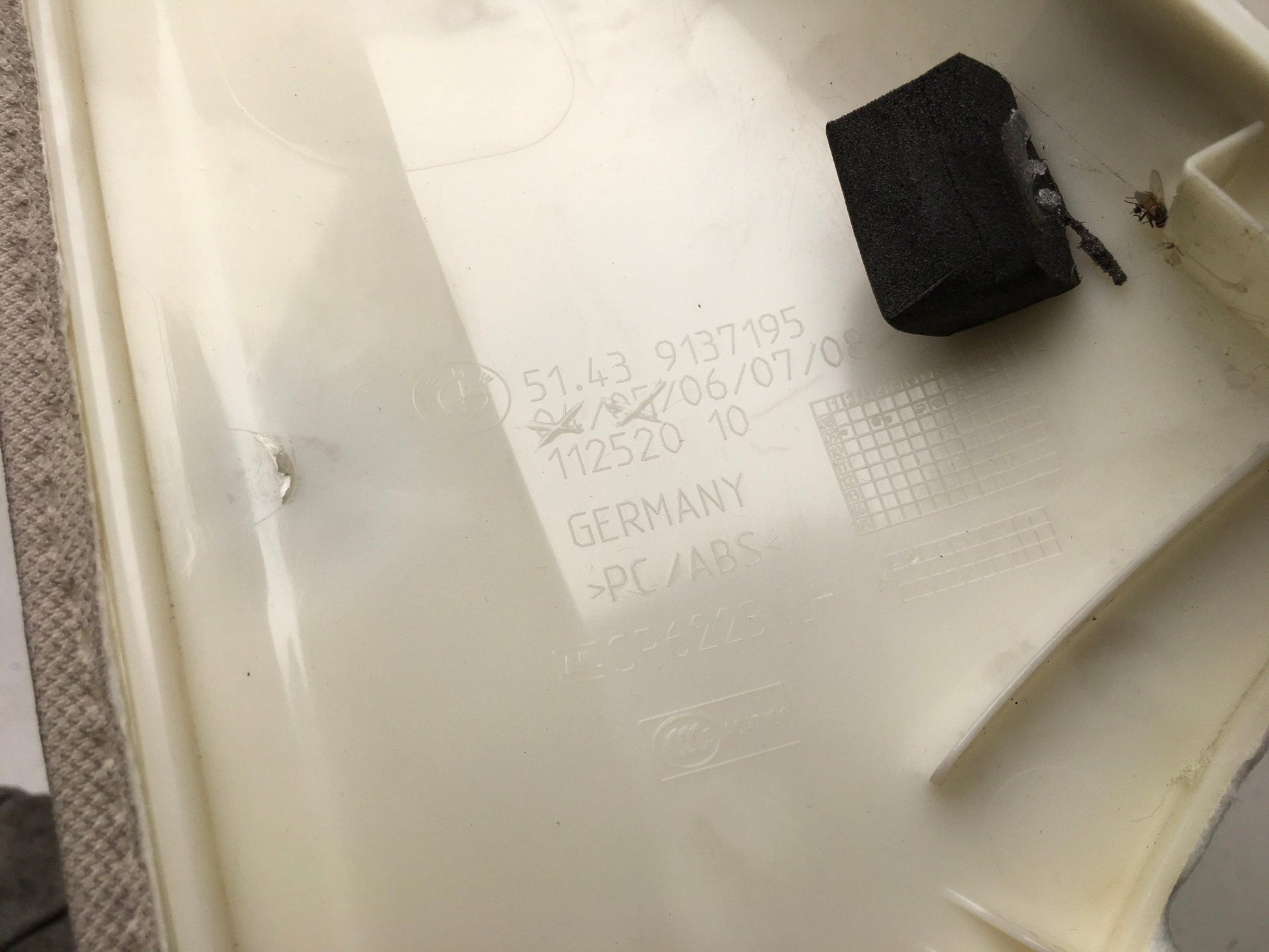 Moldura Pilar A BMW 5 F07 - 51439137195