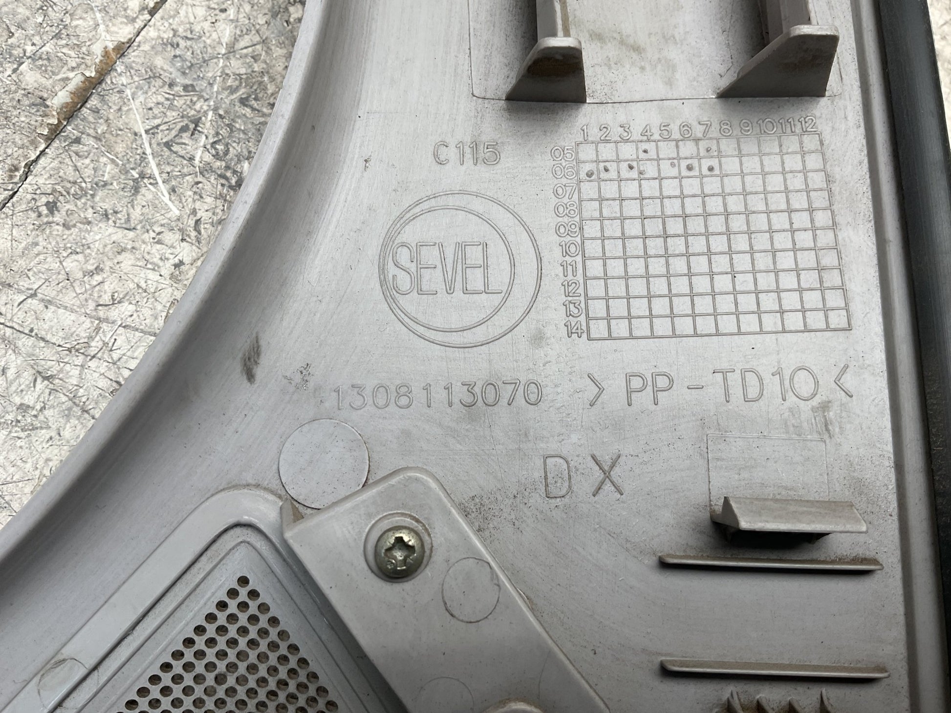 Moldura Pilar A dcho Ducato Boxer Jumper - 1308113070