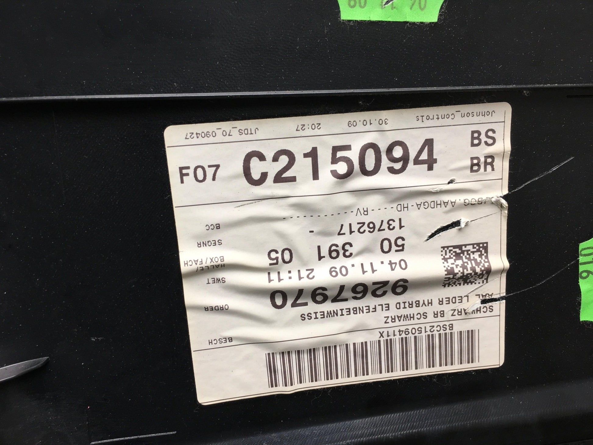 Moldura Pilar dcha BMW F07 - 1751601