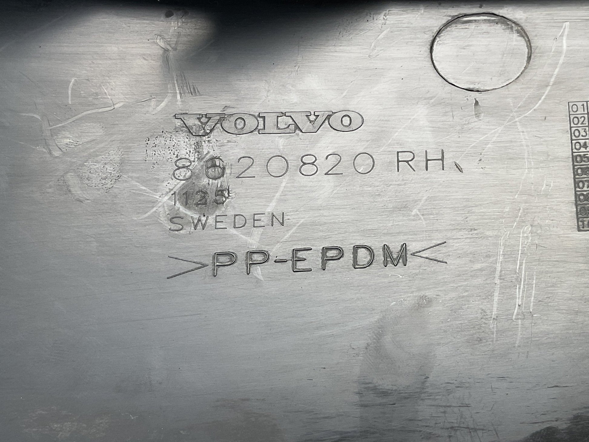 Moldura Piloto tra dcho Volvo XC90 I 8620820RH - 8620820RH