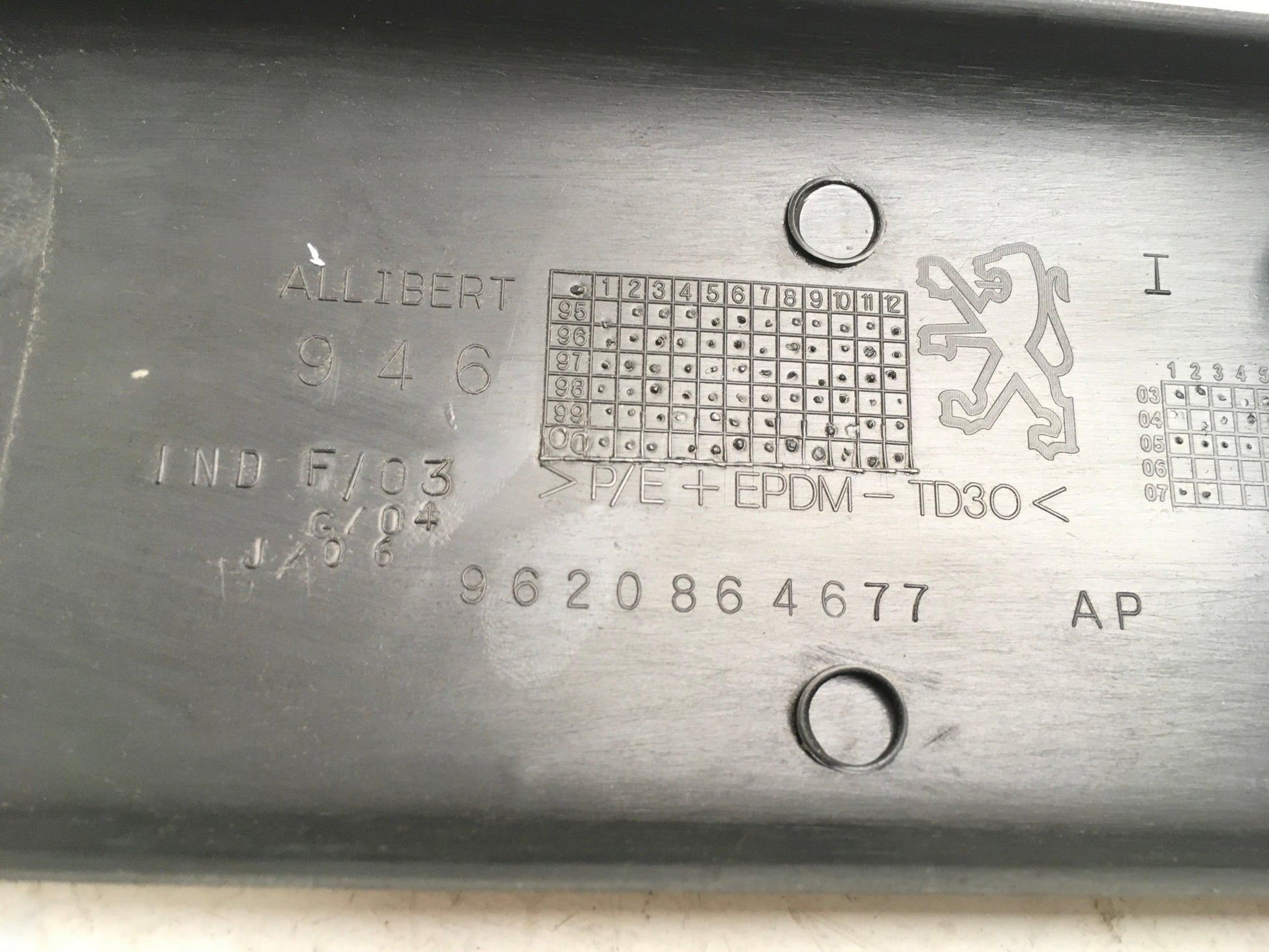 Moldura puerta del izq Partner Berlingo I Fase 2 - 9620864677