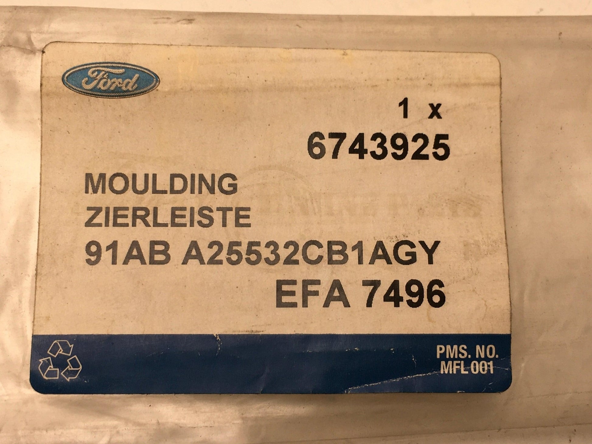 Moldura tra dcha Ford Escort II - 91ABA25532CB1AGY