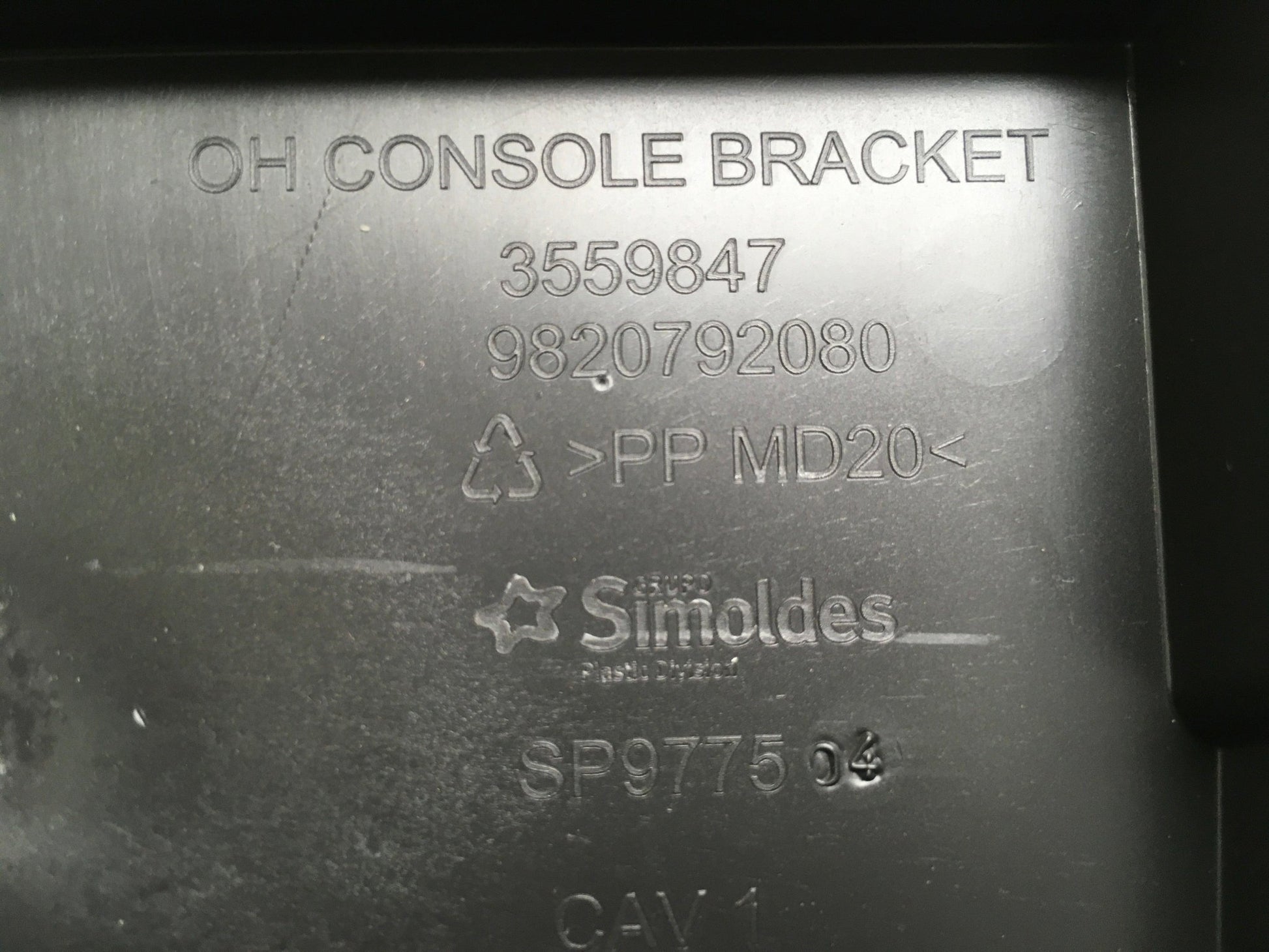Montaje luz techo interior PSA 9820792080 - 9820792080