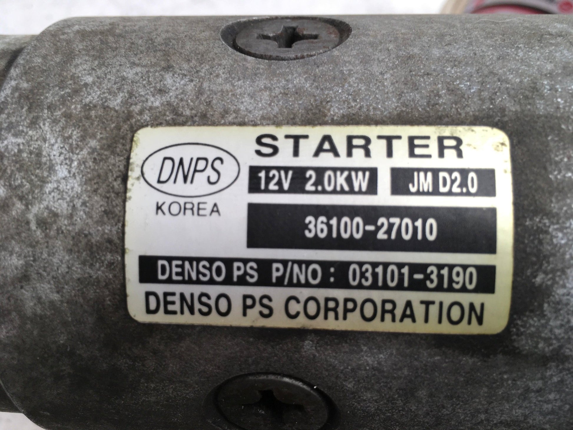 Motor arranque Hyundai Kia 3610027010 - 3610027010