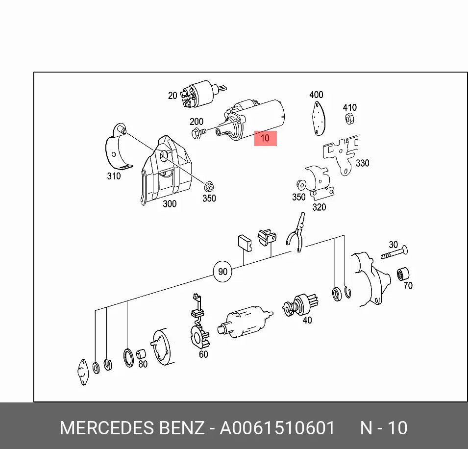 Motor Arranque Mercedes 331224 331224