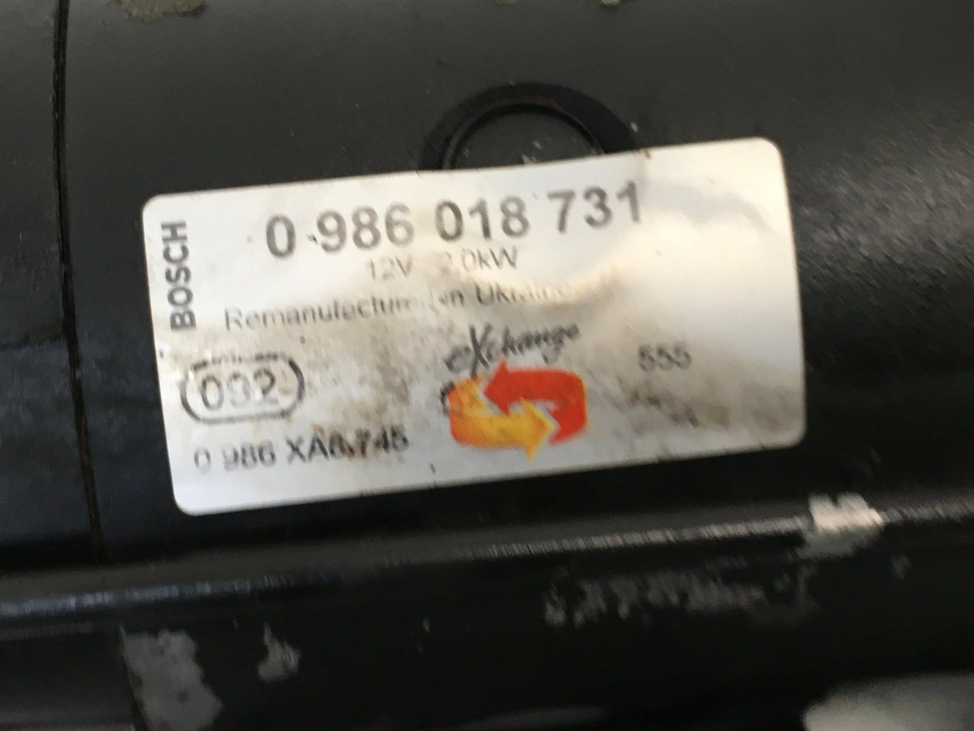 Motor arranque Mitsubishi 0986018731 - 0986018731