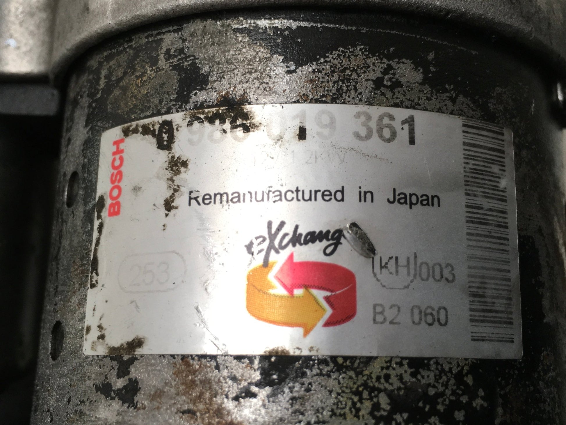 Motor arranque Opel 0986019361 - 0986019361