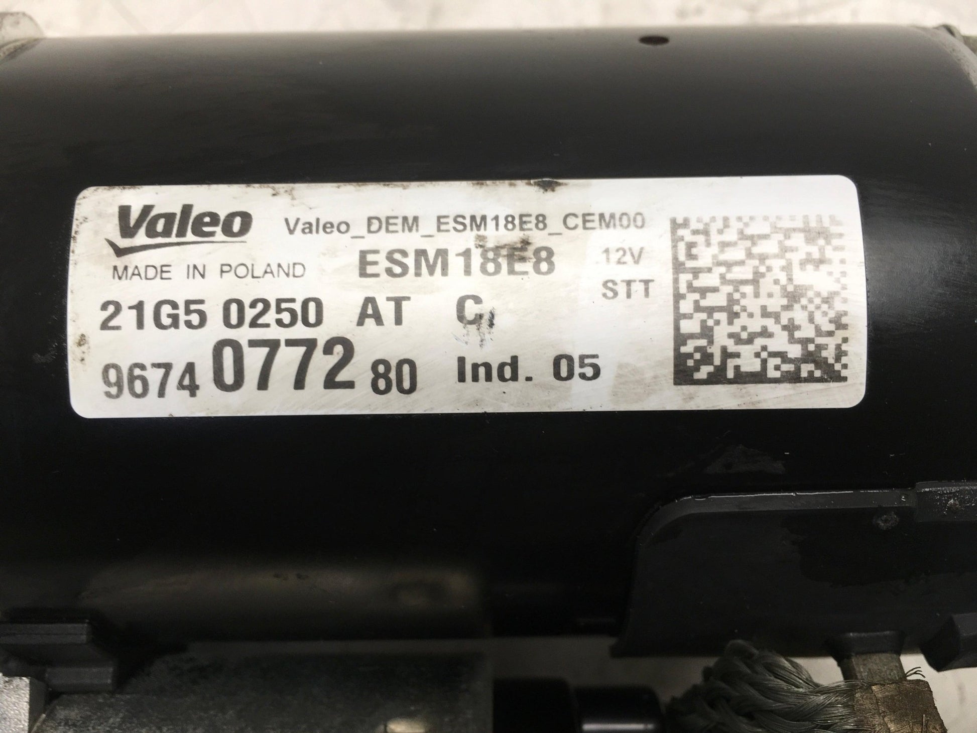 Motor arranque PSA 9674077280 - 9674077280