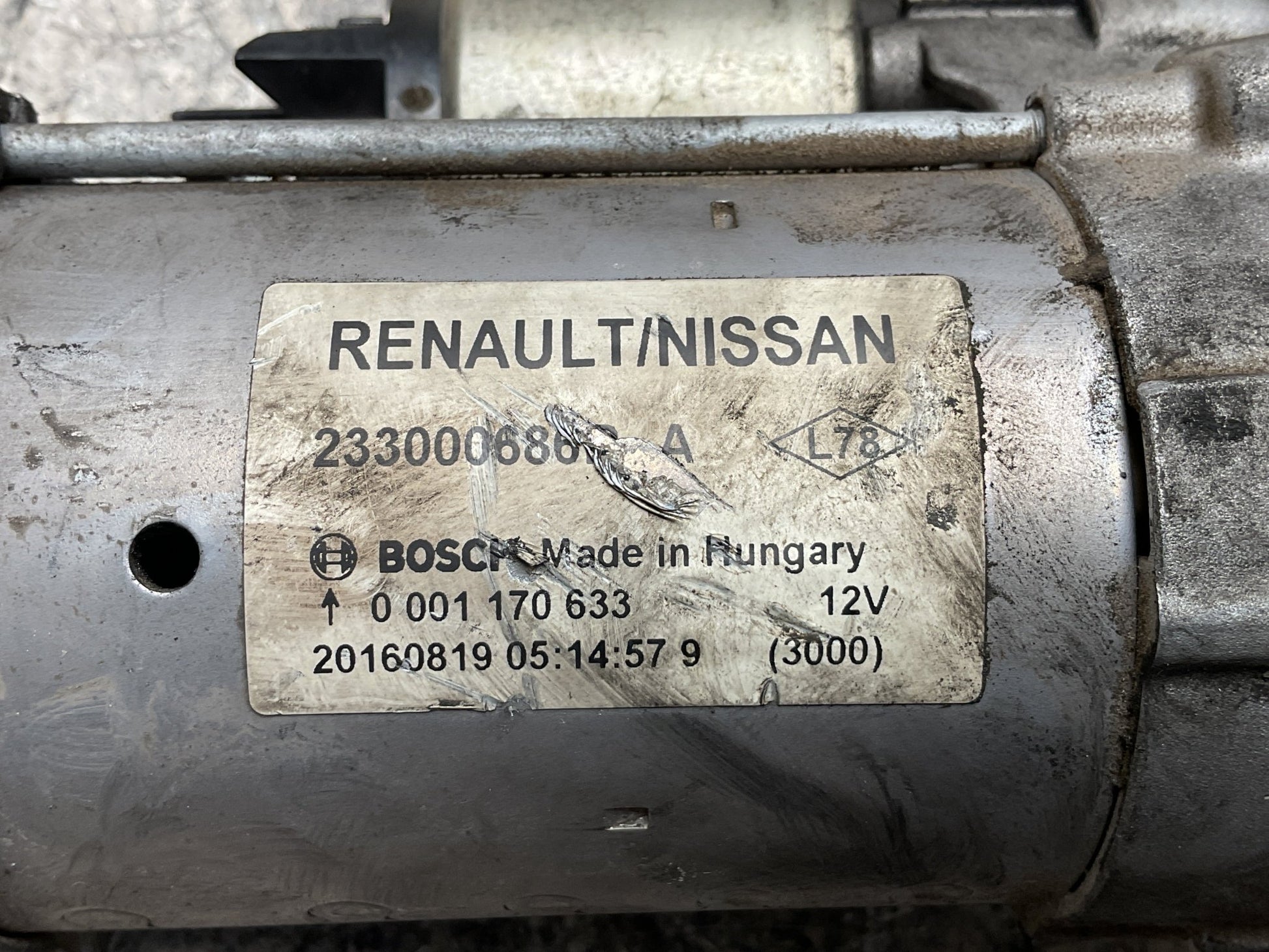 Motor Arranque Renault 233000686R - 233000686R