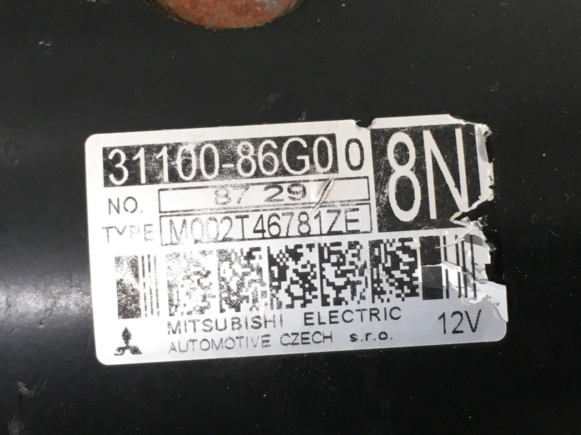 Motor arranque Suzuki 3110086G0 - 3110086G0