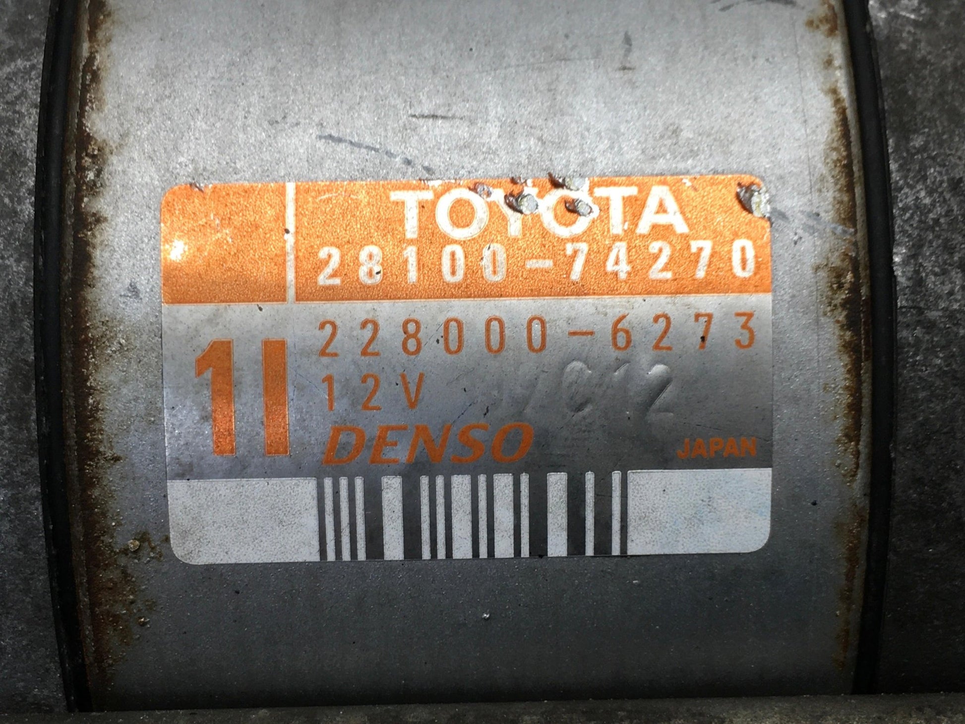 Motor arranque Toyota 2810074270 - 2810074270