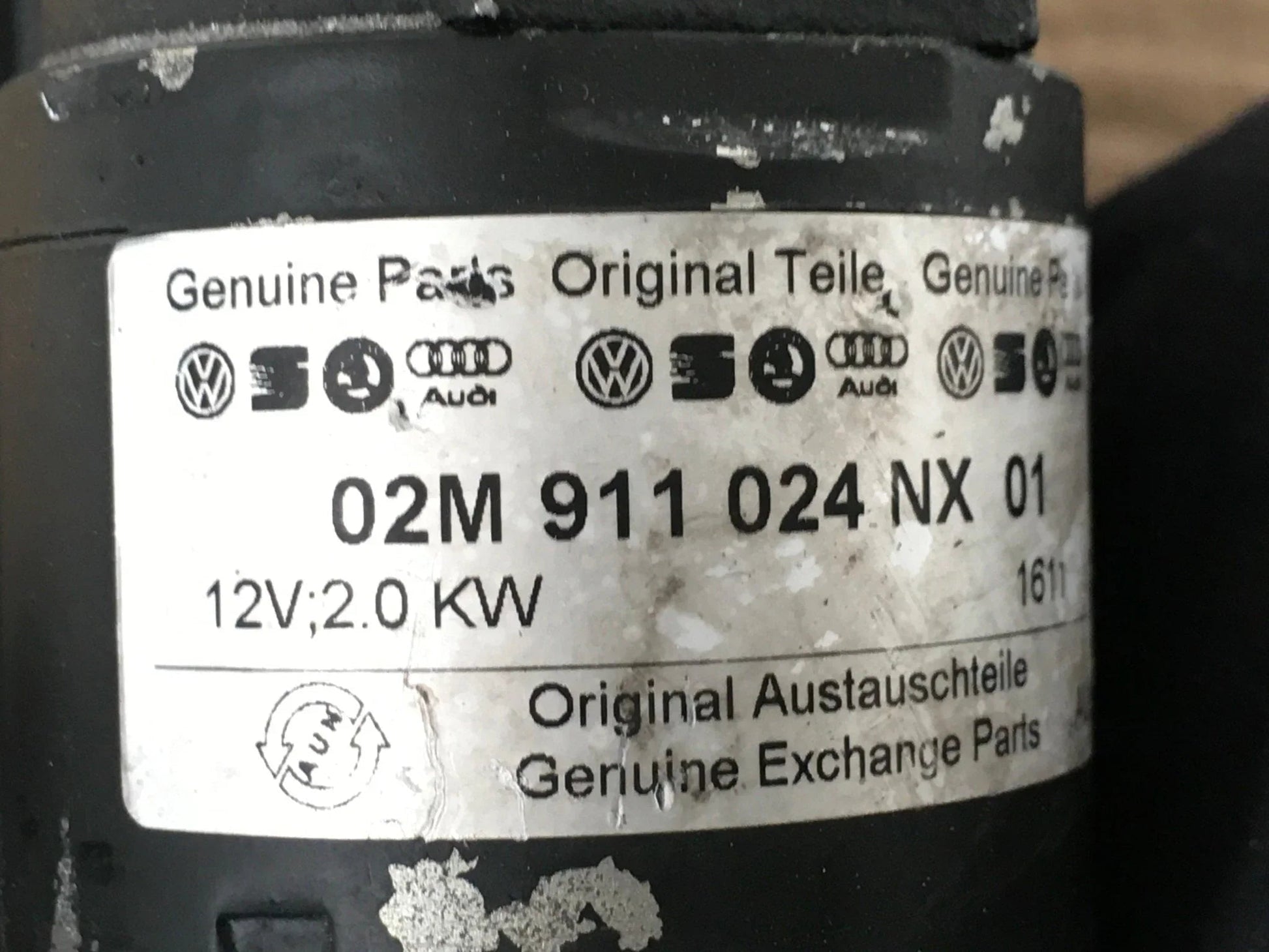 Motor arranque VW 02M911024NX