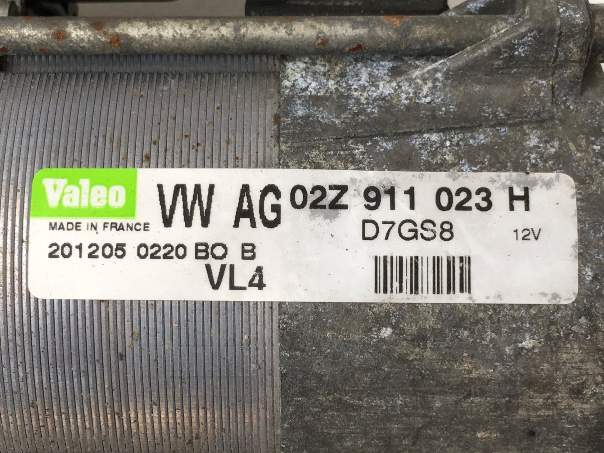 Motor arranque VW 02Z911023H - 02Z911023H