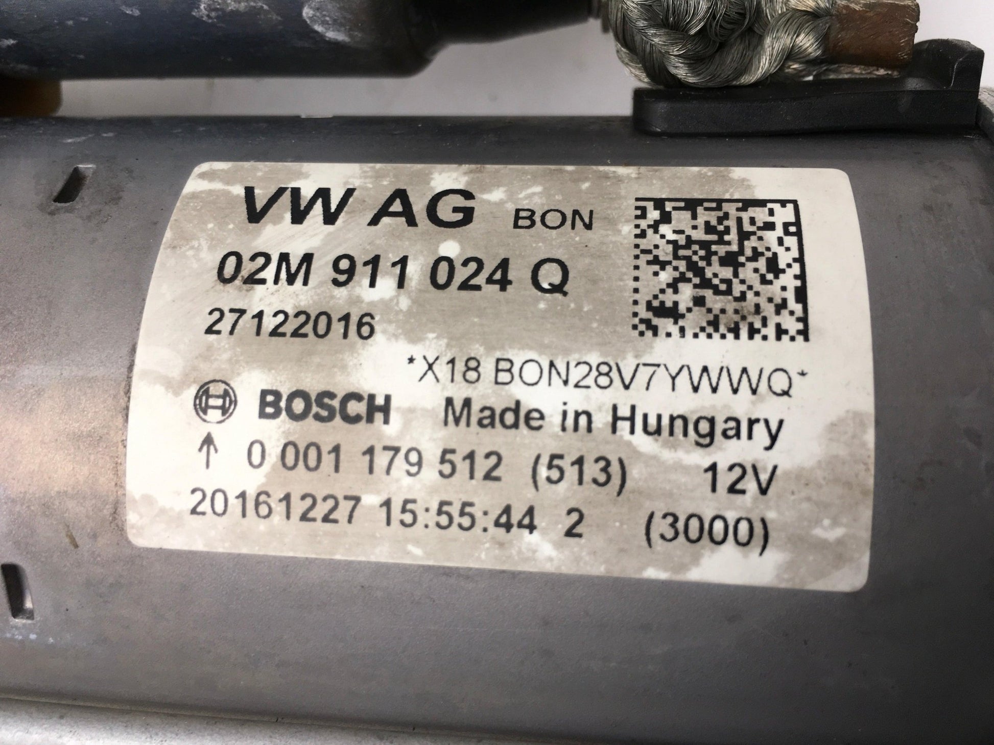 Motor de arranque VW 02M911024Q - 02M911024Q