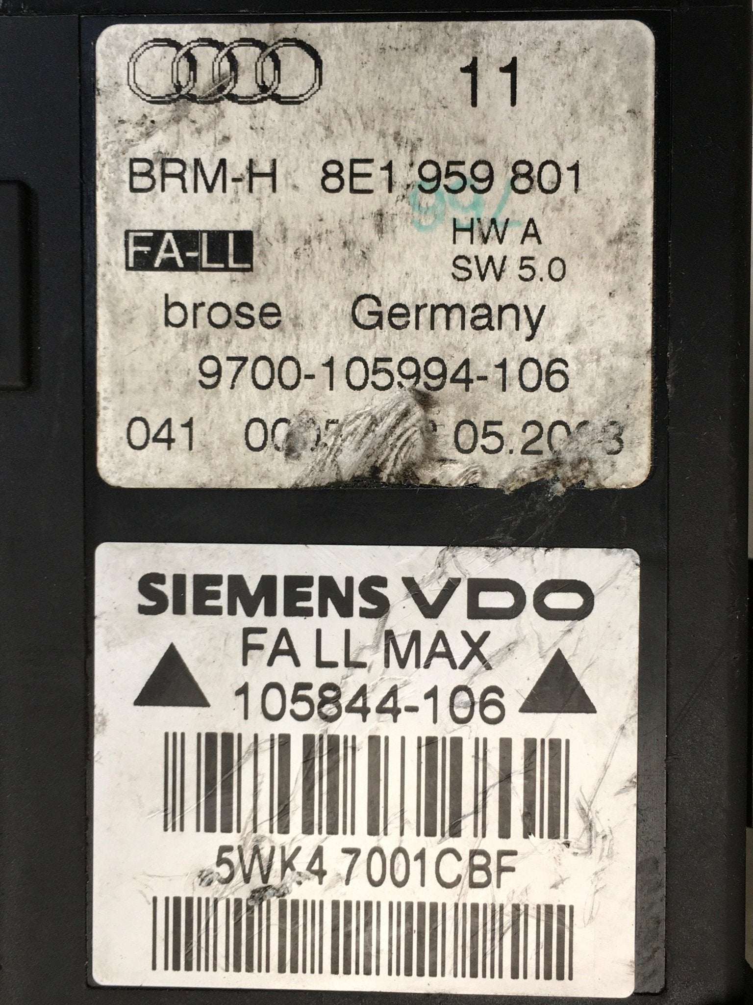 Motor Elevalunas del izq Audi A4 B7 Seat Exeo - 8E1959801