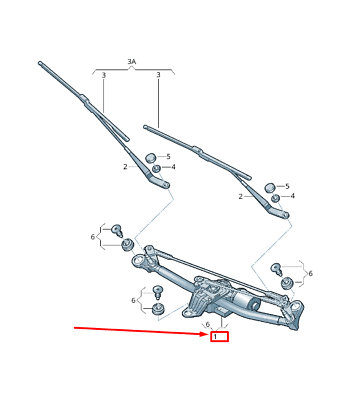 Motor Limpia Audi A3 8V 2012 - 2020 - 8V1955023D _