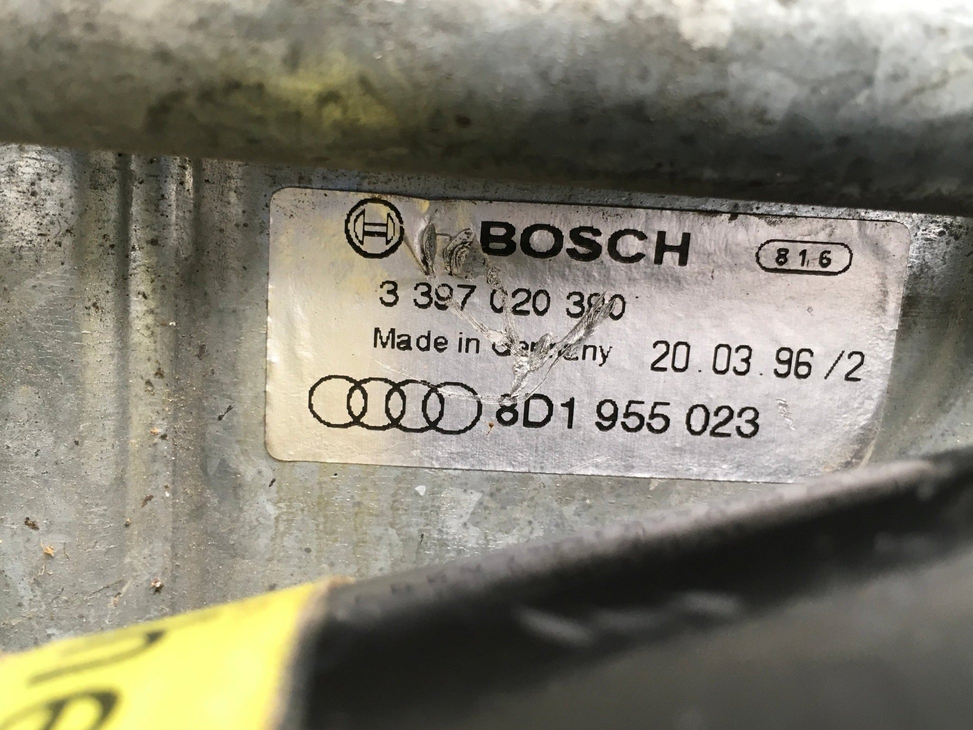 Motor Limpia Del Audi A4 B5 - 8D1955023