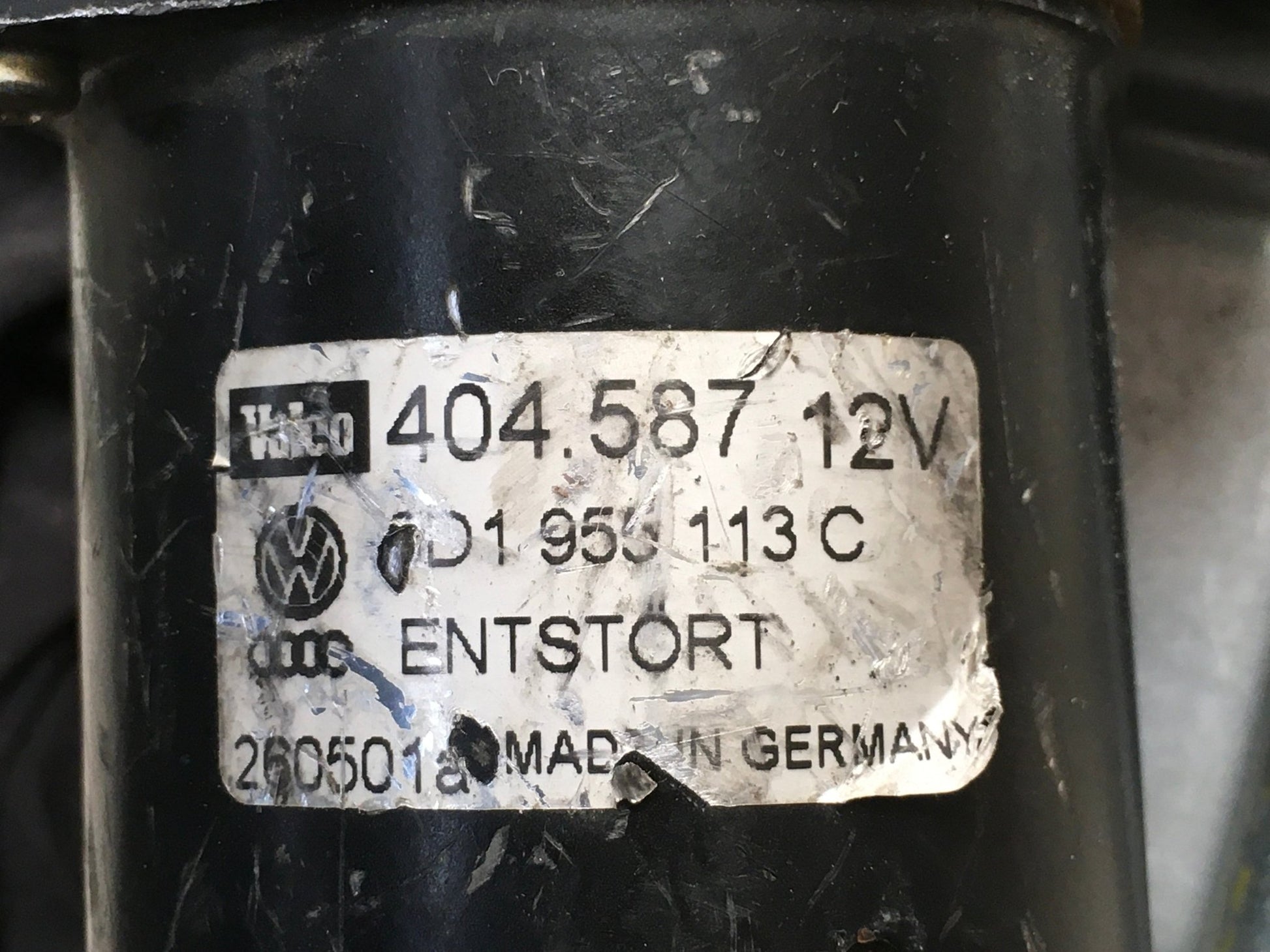 Motor Limpia Del Audi A6 4B - 8D1955113C