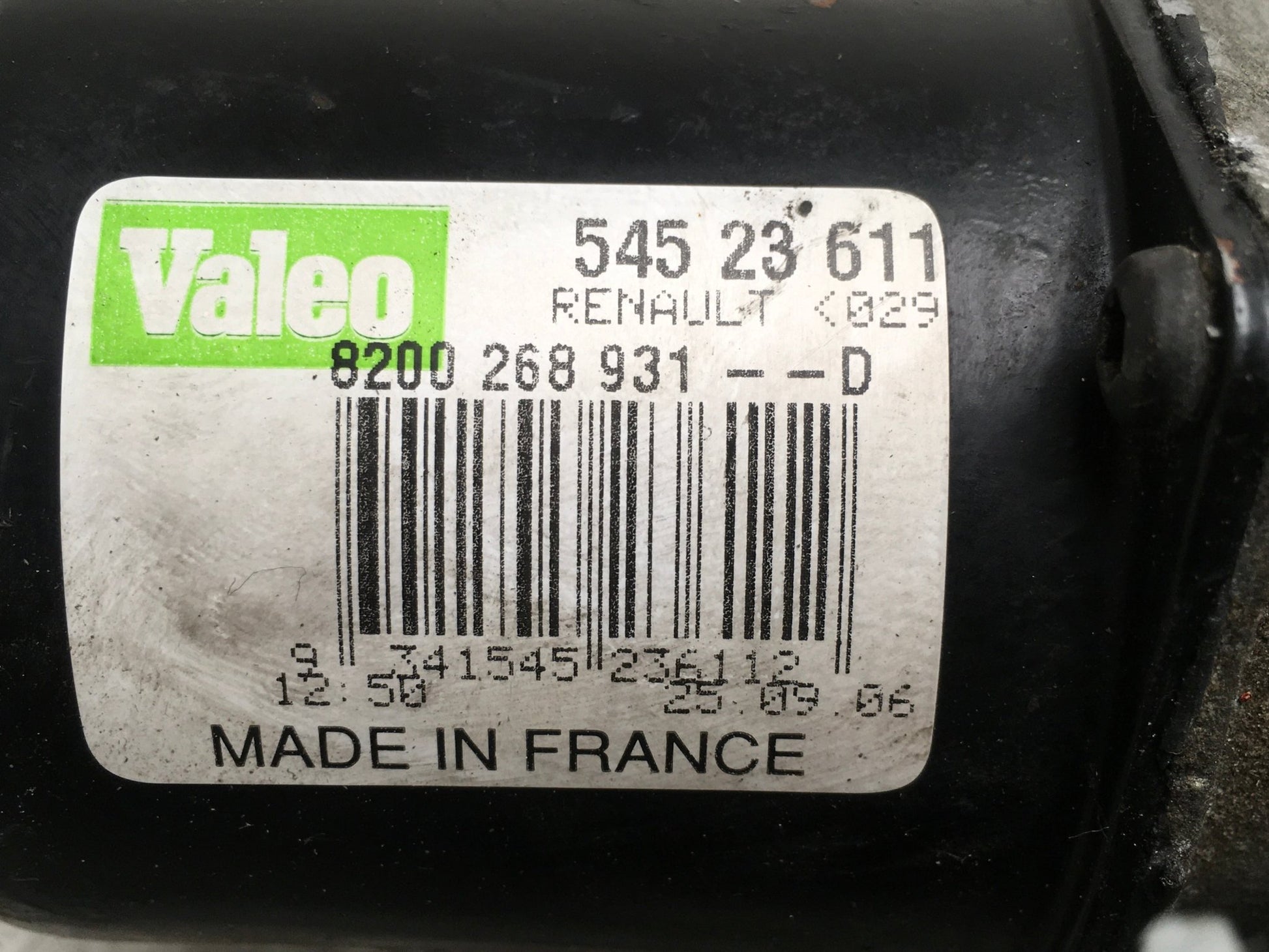 Motor Limpia Del Renault Clio III BR - 8200268931