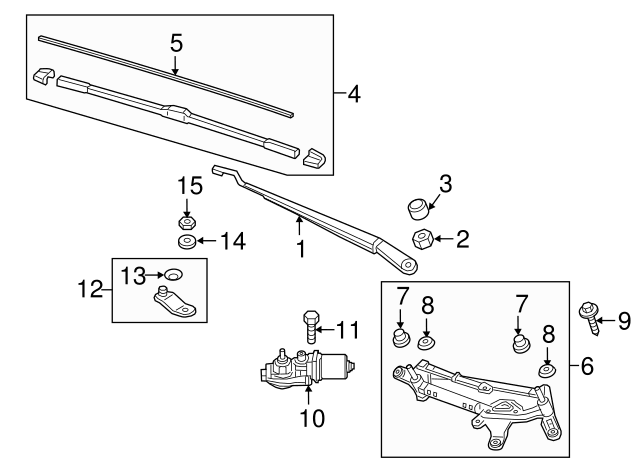 Motor Limpia Honda Civic IX - 76505T0AJ01
