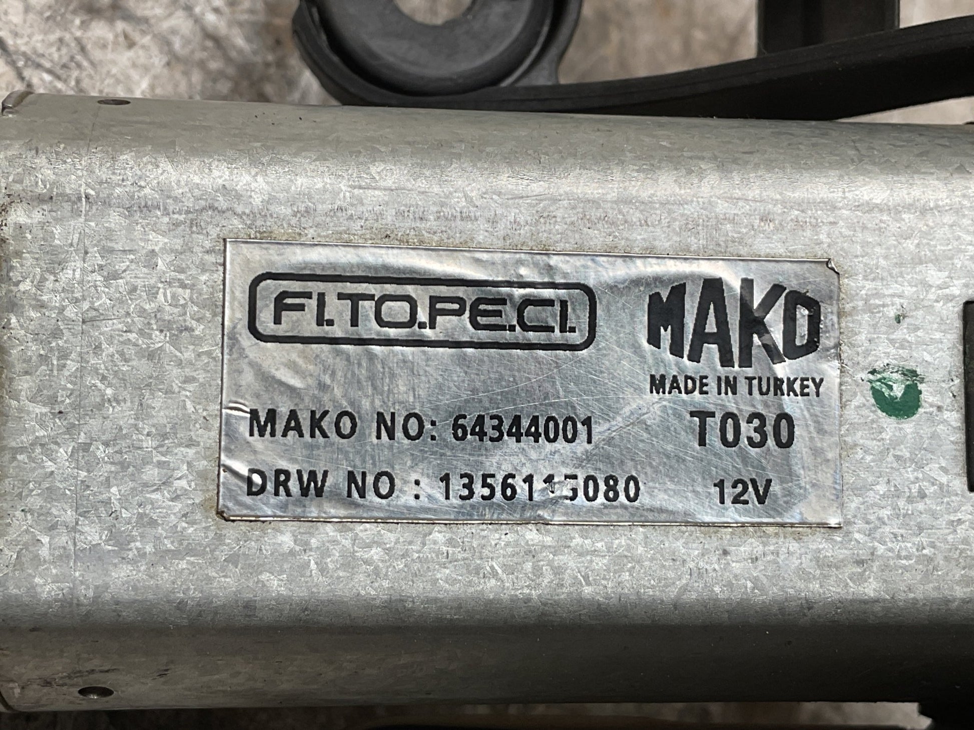 Motor Limpia trasero Nemo Bipper Fiorino 07-13 - 64344001