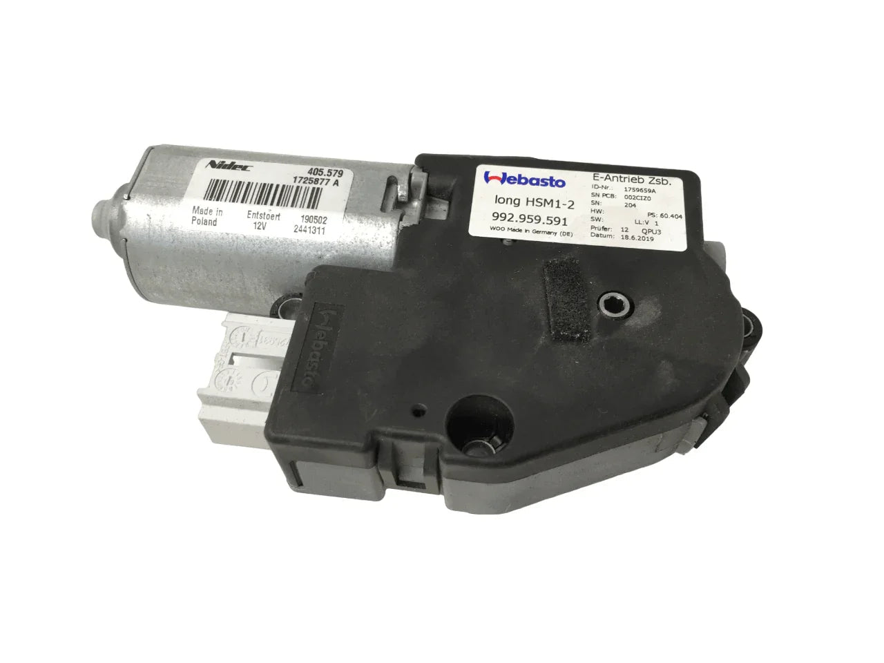 Motor techo corredizo Porsche 911 992