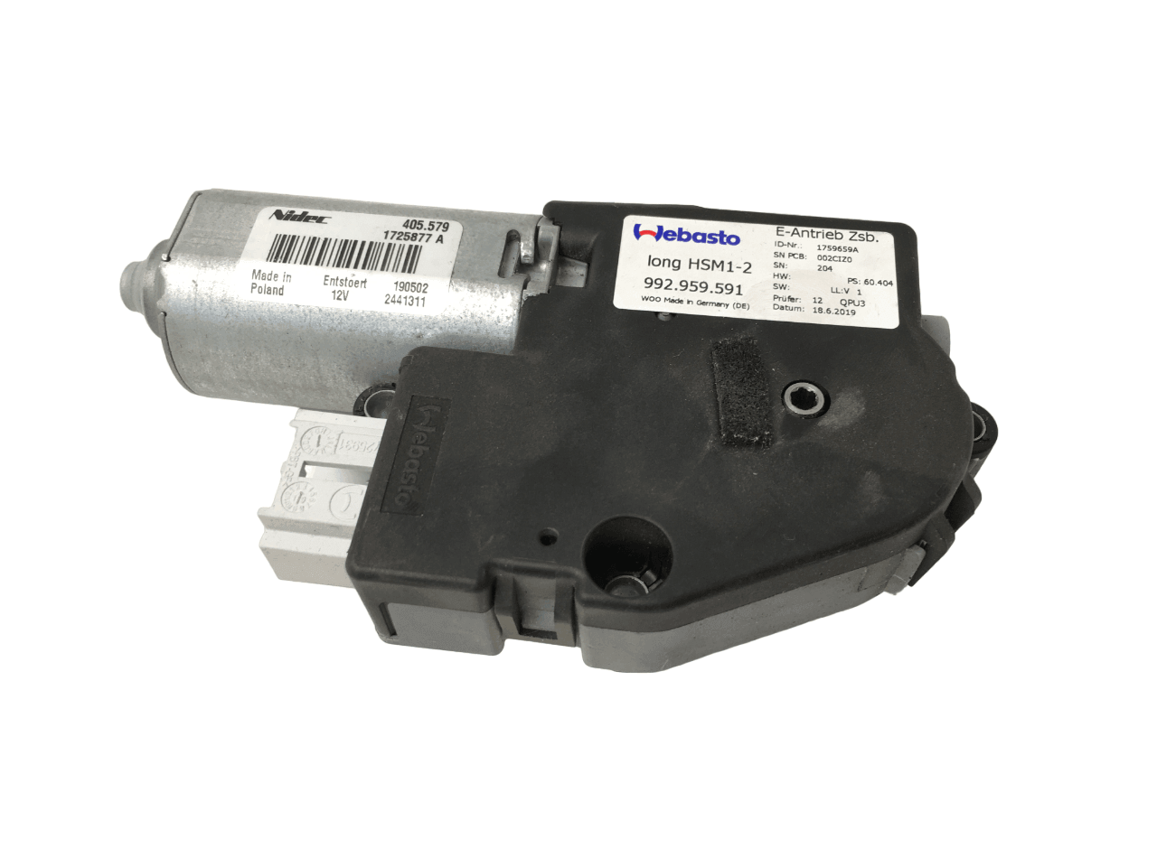 Motor techo corredizo Porsche 911 992 - 992959591