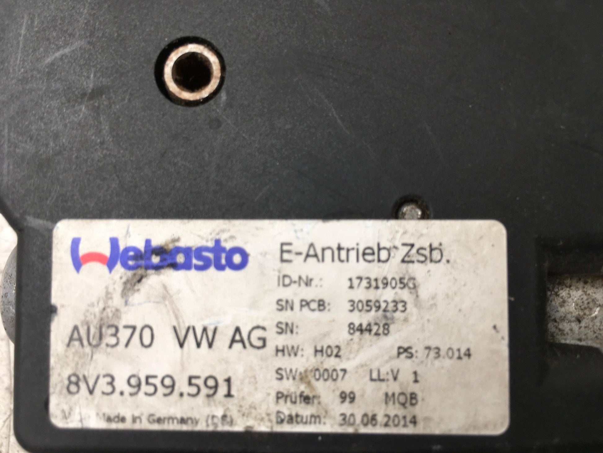 Motor techo corredizo VW 8V3959591 - 8V3959591